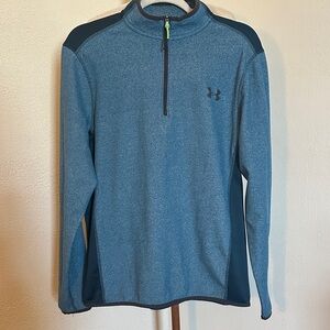 Under Armour Teal and Quarter-Zip Men’s Top Size M
